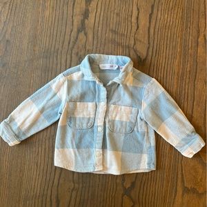 Zara Kids Flannel Button Shirt